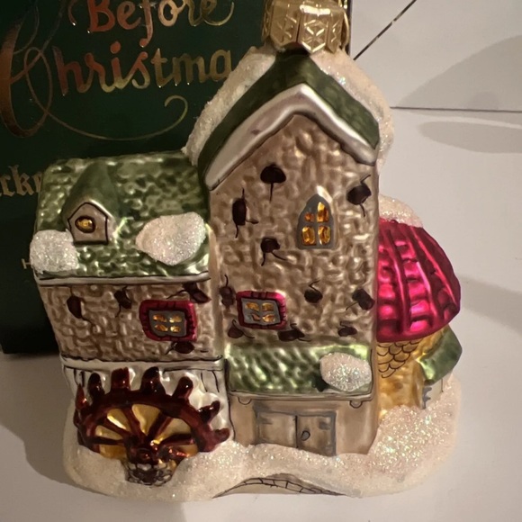 Department 56 Night Before Christmas Dickens Village Mill Glass Ornament 9808 - Picture 2 of 12